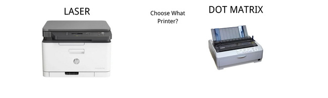 Major Advantages of Laser Printers over Dot Matrix Printers Major Advantages of Laser Printers over Dot Matrix Printers
