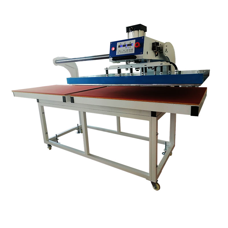 Pnumatic Large size 70*110cm horizontal worktable heat press machine for T shirts jeans