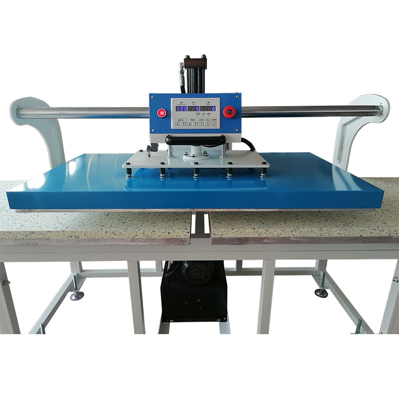Hydraulic dual station heat press machine 60*120cm horizontal transfer printing machine for jeans 