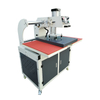 Dual worktable pneumatic heat press machine for shirts vertical board with cabinet