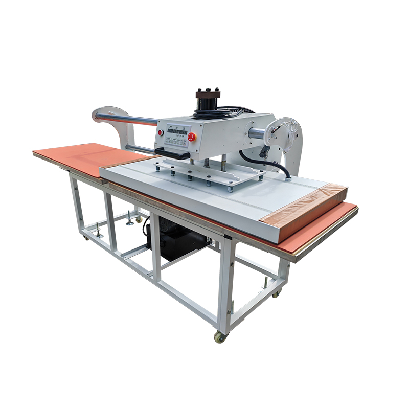 Large size 70*90cm horizontal worktable heat press machine for T shirts pneumatic garment transfer printing equipment with even temperature and adjustable pressure
