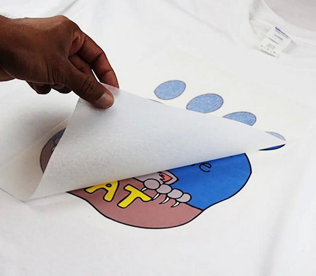 Press Light Inkjet Heat Transfer Paper on Light T‑Shirts
