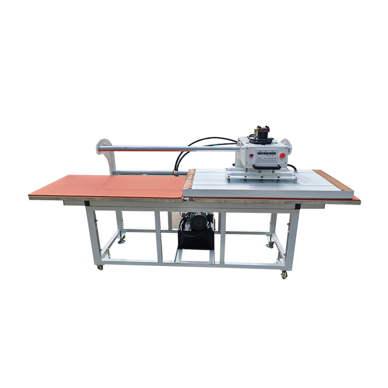 Large size 70*90cm horizontal worktable heat press machine for T shirts pneumatic garment transfer printing equipment with even temperature and adjustable pressure