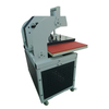 Dual worktable pneumatic heat press machine for shirts vertical board with cabinet