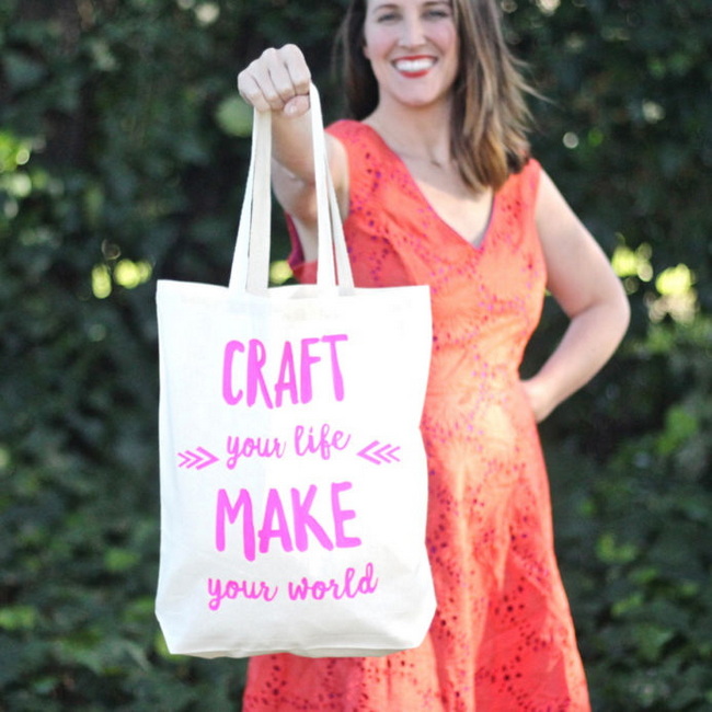How To Make A Customizable Tote Bag With Heat Transfer Vinyl