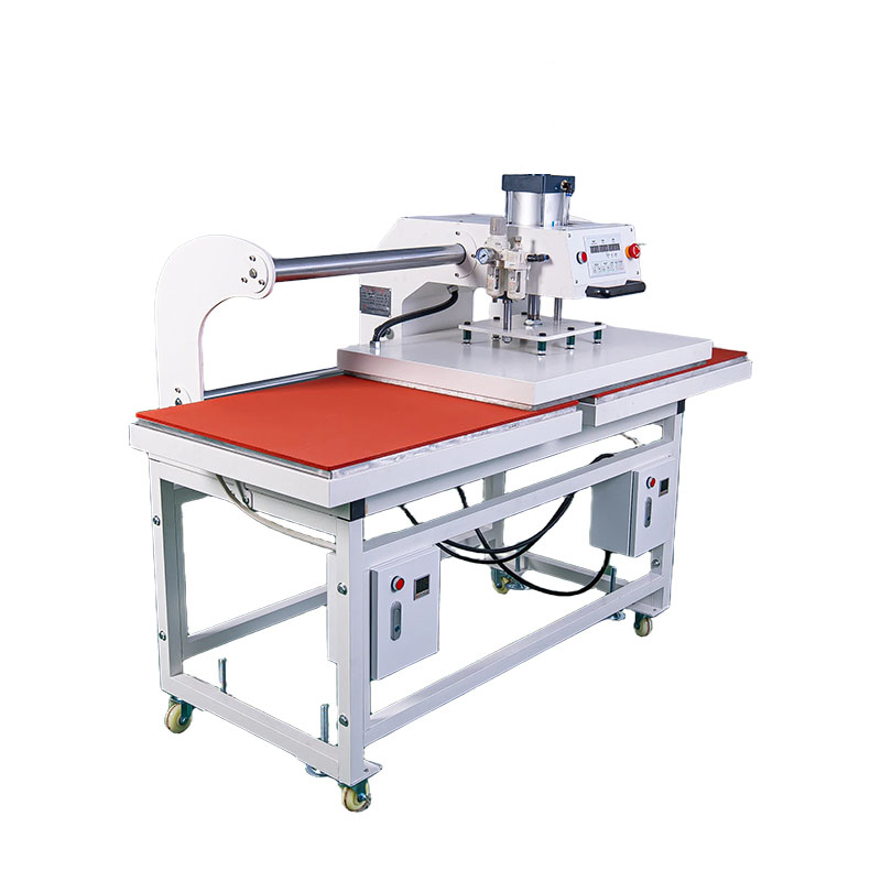 Pneumatic Double Heat Press Top & Bottom Heat Plate With Individual Control Panel T Shirt Printing Machine 60x80